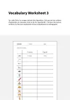 Aperçu - Fiches - In the Sea / Dans la mer: Vocabulary Worksheet 3 (Fiche d'exercices d'anglais) - Page 1