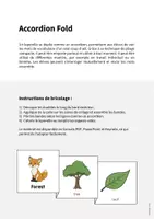 Aperçu - Fiches - Forest / Forêt: Accordion Fold (Jeu pour le cours d'anglais) - Page 1