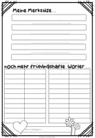 Vorschau - Arbeitsblätter - Frühling - Bildwörterbuch - Seite 2