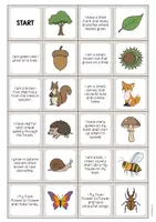 Aperçu - Jeux - Forest / Forêt: Reading Domino (Jeu pour le cours d'anglais) - Page 2