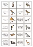 Aperçu - Jeux - Forest / Forêt: Reading Domino (Jeu pour le cours d'anglais) - Page 3
