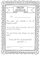 Vorschau - Anderer Materialtyp - English Zeugnis / Certificate - Deckblatt