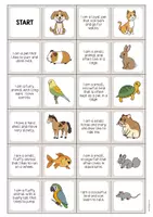 Aperçu - Jeux - Pets / Animaux de compagnie: Reading Domino (Jeu pour le cours d'anglais) - Page 2