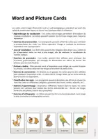 Aperçu - Affichage - Pets / Animaux de compagnie: Word and Picture Cards (Cartes avec images pour le cours d'anglais) - Page 1