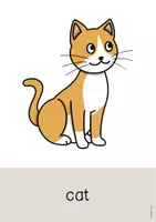 Aperçu - Affichage - Pets / Animaux de compagnie: Word and Picture Cards (Cartes avec images pour le cours d'anglais) - Page 2