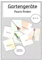 Vorschau - Arbeitsblätter - Gartengeräte Schulgarten Materialpaket Klasse 1-4 - Seite 1