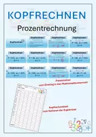 Vorschau - Spiele - Kopfrechnen Prozentrechnung Präsentation - Deckblatt