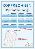 Vorschau - Spiele - Kopfrechnen Prozentrechnung Niveau 2 Präsentation - Deckblatt