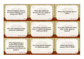 Vorschau - Quiz - Quiz Cards - California (sights, history, facts) - Seite 3