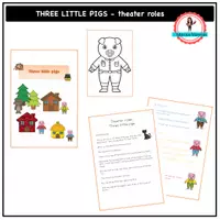förhandsvisning - Three little pigs - theater roles - försättsblad