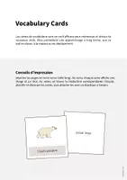 Aperçu - Fiches - Arctic & Antarctic / Arctique et Antarctique: Vocabulary Cards (Cartes de mots) - Page 1