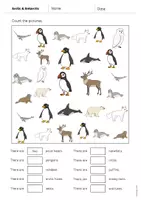 Aperçu - Cartes d'exercices - Arctic & Antarctic / Arctique et Antarctique: How many? – Worksheet (Fiche d'exercices d'anglais) - Page 3