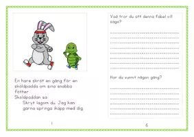 förhandsvisning - Fabel - Haren och sköldpaddan - sida 2