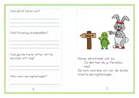 förhandsvisning - Fabel - Haren och sköldpaddan - sida 3
