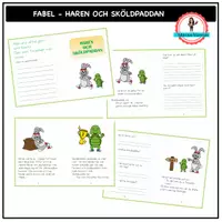 förhandsvisning - Fabel - Haren och sköldpaddan - försättsblad