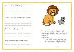 förhandsvisning - Fabel - Lejonet och musen - sida 3