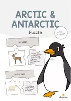 Aperçu - Jeux - Arctic & Antarctic / Arctique et Antarctique: Puzzle (Puzzle pour le cours d'anglais) - Page de couverture