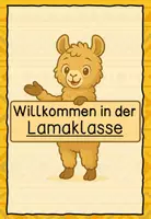 Vorschau - Bildkarten - Willkommensschild Lamaklasse Alpakaklasse - Seite 2
