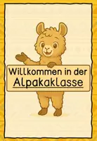 Vorschau - Bildkarten - Willkommensschild Lamaklasse Alpakaklasse - Seite 3