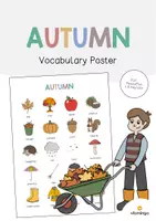 Aperçu - Affichage - Autumn / Automne: Vocabulary Poster (Affiche pour le cours d'anglais) - Page de couverture