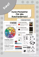 Vorschau - Poster - Poster Merkblätter für den Kunstunterricht Farbenlehre Komposition - Deckblatt