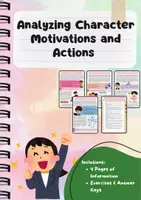 Vorschau - Arbeitsblätter - Character Motivations: in literarischen Texten - Deckblatt
