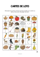 Aperçu - Jeux - Autumn / Automne: Education Lotto (Jeu pour le cours d'anglais) - Page 2