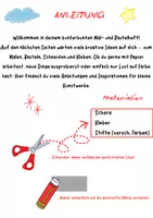 Vorschau - Mal- und Bastelvorlagen - Wir basteln einen Roboter aus geometrischen Körpern – Bastelvorlagen für Klasse 3–6 - Seite 1