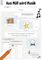 Vorschau - Stundenentwürfe - Aus Müll wird Musik: 5. Stunde der Unterrichtsreihe (Kl.1/2) - Deckblatt