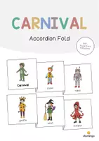 Aperçu - Fiches - Carnival / Carnaval: Accordion Fold (Jeu pour le cours d'anglais) - Page de couverture