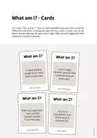 Aperçu - Jeux - Carnival / Carnaval: What am I? - Cards (Jeu pour le cours d'anglais) - Page 1