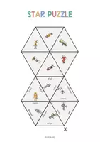 Aperçu - Jeux - Carnival / Carnaval: Star Puzzle (Jeu pour le cours d'anglais) - Page 2