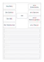 Vorschau - Arbeitsblätter - Sätze-Baumeister, Heft zum Zusammensetzen von einfachen Sätzen - Seite 1