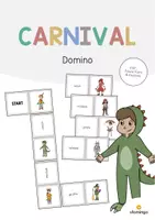 Aperçu - Jeux - Carnival / Carnaval: Domino (Jeu pour le cours d'anglais) - Page de couverture