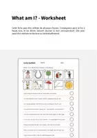 Aperçu - Cartes d'exercices - Lucky Symbols / Symboles porte-bonheur: What am I? - Worksheet (Fiche d'exercices d'anglais) - Page 1