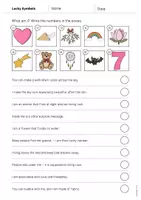 Aperçu - Cartes d'exercices - Lucky Symbols / Symboles porte-bonheur: What am I? - Worksheet (Fiche d'exercices d'anglais) - Page 3