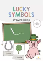 Aperçu - Jeux - Lucky Symbols / Symboles porte-bonheur: Drawing Game (Jeu pour le cours d'anglais) - Page de couverture