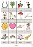 Aperçu - Jeux - Lucky Symbols / Symboles porte-bonheur: Drawing Game (Jeu pour le cours d'anglais) - Page 2