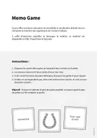 Aperçu - Jeux - Lucky Symbols / Symboles porte-bonheur: Memo Game (Jeu pour le cours d'anglais) - Page 1