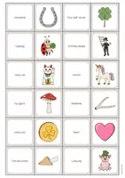 Aperçu - Jeux - Lucky Symbols / Symboles porte-bonheur: Memo Game (Jeu pour le cours d'anglais) - Page 2
