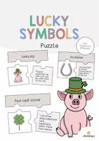 Aperçu - Jeux - Lucky Symbols / Symboles porte-bonheur: Puzzle (Puzzle pour le cours d'anglais) - Page de couverture