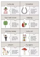 Aperçu - Jeux - Lucky Symbols / Symboles porte-bonheur: Puzzle (Puzzle pour le cours d'anglais) - Page 2