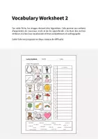 Aperçu - Fiches - Lucky Symbols / Symboles porte-bonheur: Vocabulary Worksheet 2 (Fiche d'exercices d'anglais) - Page 1