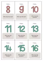 Aperçu - Jeux - Numbers / Nombres: I have..., who has...? (Jeu pour le cours d'anglais) - Page 3
