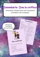 Vorschau - Aufgabenkarten - Kartenset: Scènes de théâtre / Französischunterricht, einfach umsetztbare Sprachanlässe - Seite 1