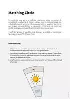 Aperçu - Cartes / Images - Summer / Été: Matching Circle (Puzzle circulaire pour le cours d'anglais) - Page 1