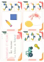 Aperçu - Apprentissages en autonomie - Cartes à pince - Les balances de Roberval - Page de couverture
