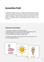 Aperçu - Fiches - Summer / Été: Accordion Fold (Jeu pour le cours d'anglais) - Page 1