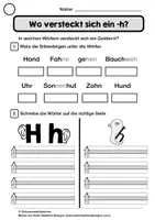 Vorschau - Arbeitsblätter - Geister -h (Gedicht und AB) - Seite 2