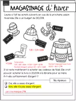 Aperçu - Cartes d'exercices - Situation d'application - Magasinage d'hiver 4e - Page 3